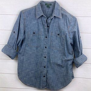 Lauren Jeans Co Button Down MEDIUM